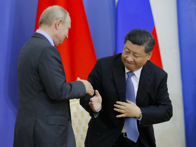 Władimir Putin i Xi Jinping