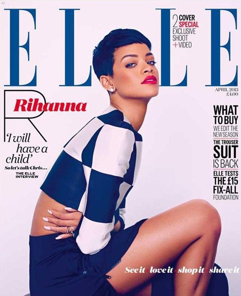 Rihanna na okładce "Elle"