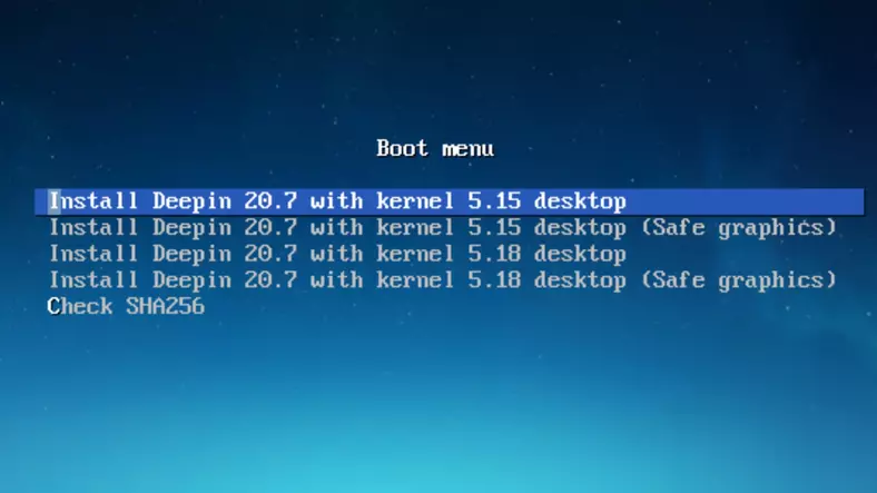 Deepin Linux charakteryzuje się dwoma jądrami, które można zainstalować