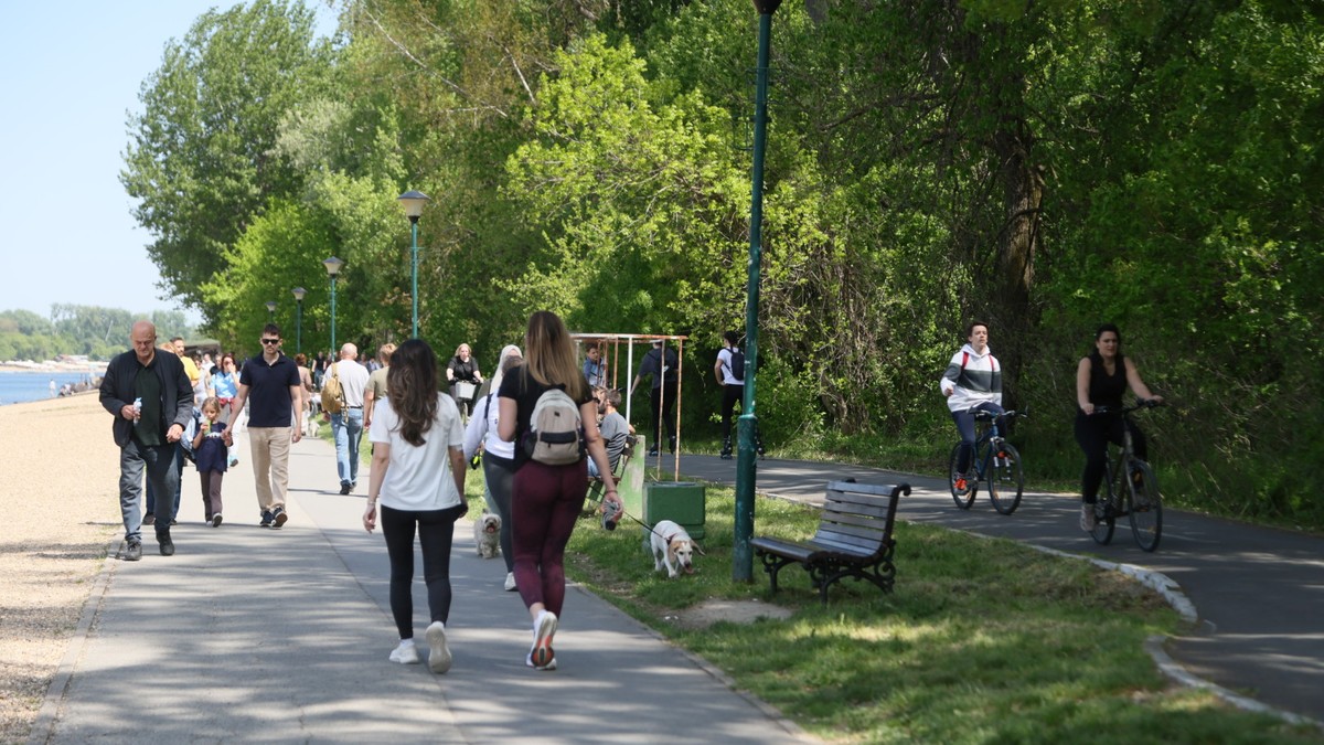 Ada Ciganlija, lepo vreme