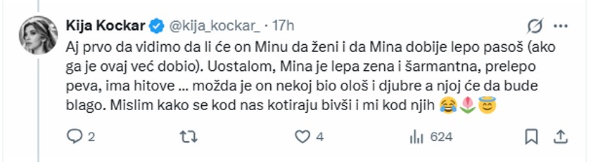Kija Kockar brani Kaspera, tvrdi da su nameštene poruke za Natašu Bekvalac