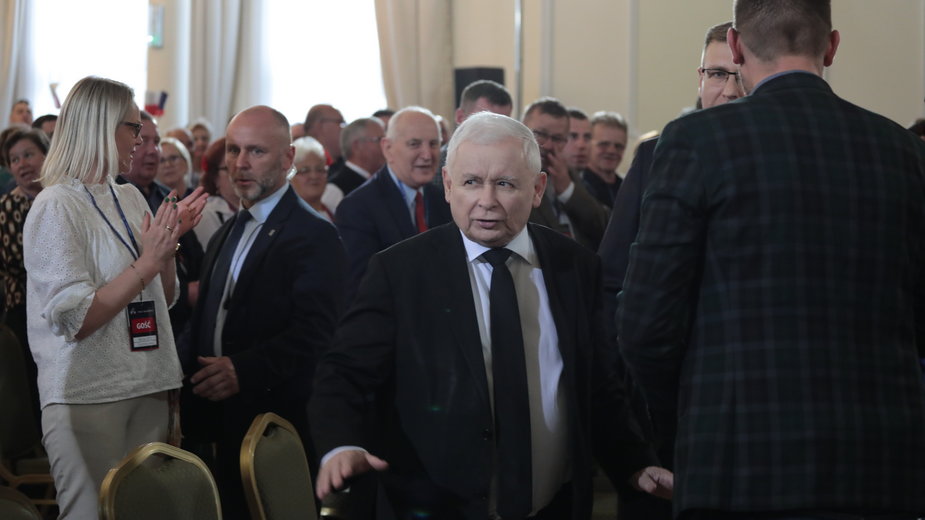 Jarosław Kaczyński na spotkaniu w Sochaczewie. 9.06.2022 r.