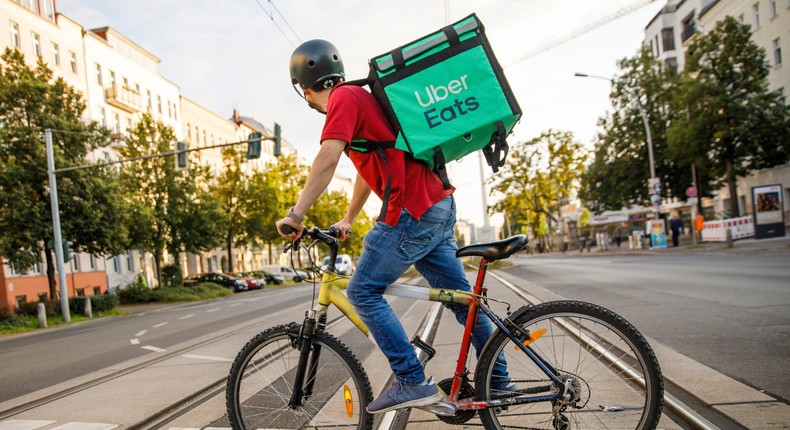 Uber Eats rider in Berlin