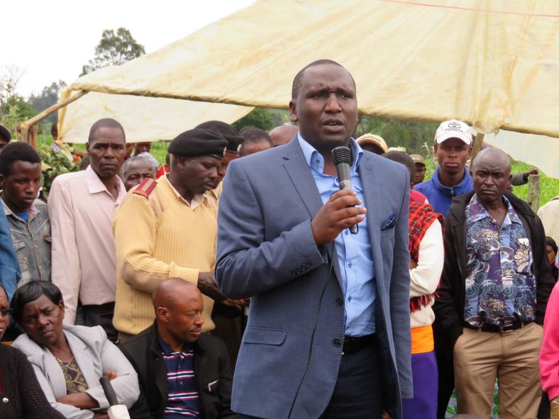 Kericho Senator Aaron Cheruiyot during a past public address 