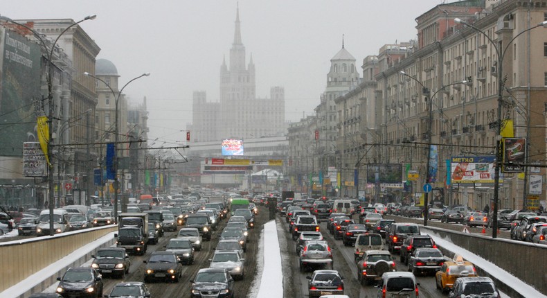 traffic in Moscow