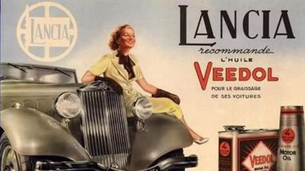 reklama 1936 Lancia Astura olej Veedol