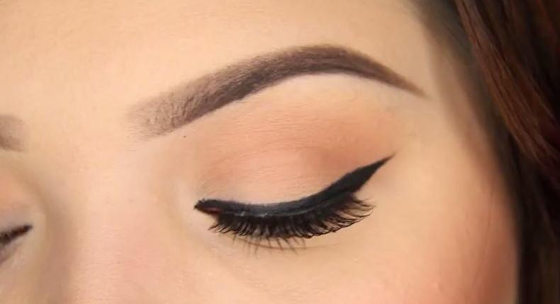 Winged eyeliner is a classic look