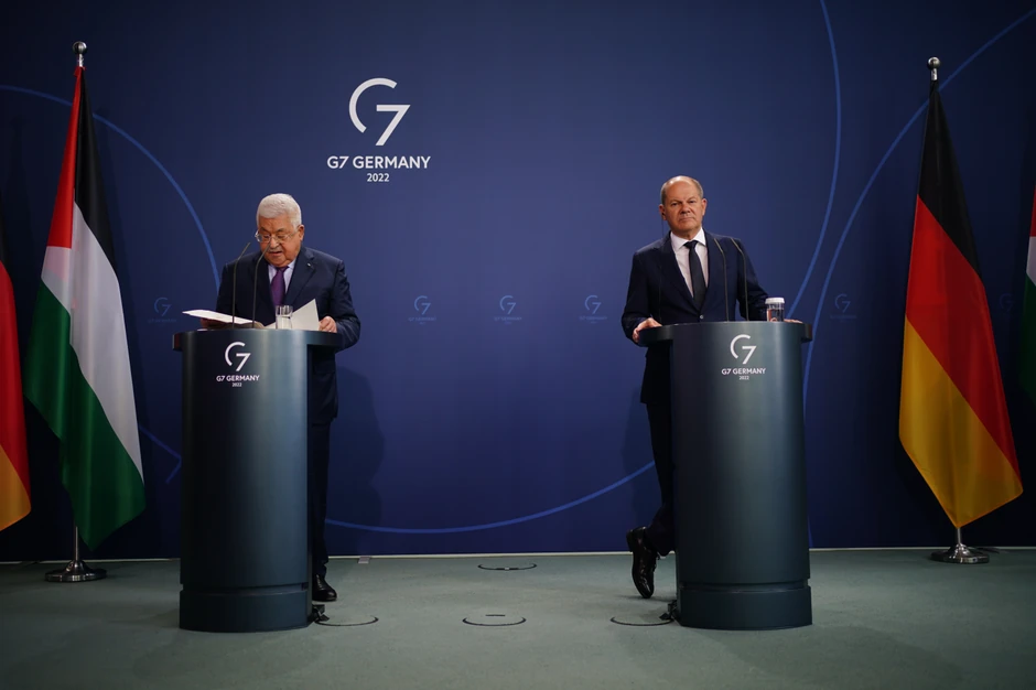 Mahmud Abas i Olaf Šolc