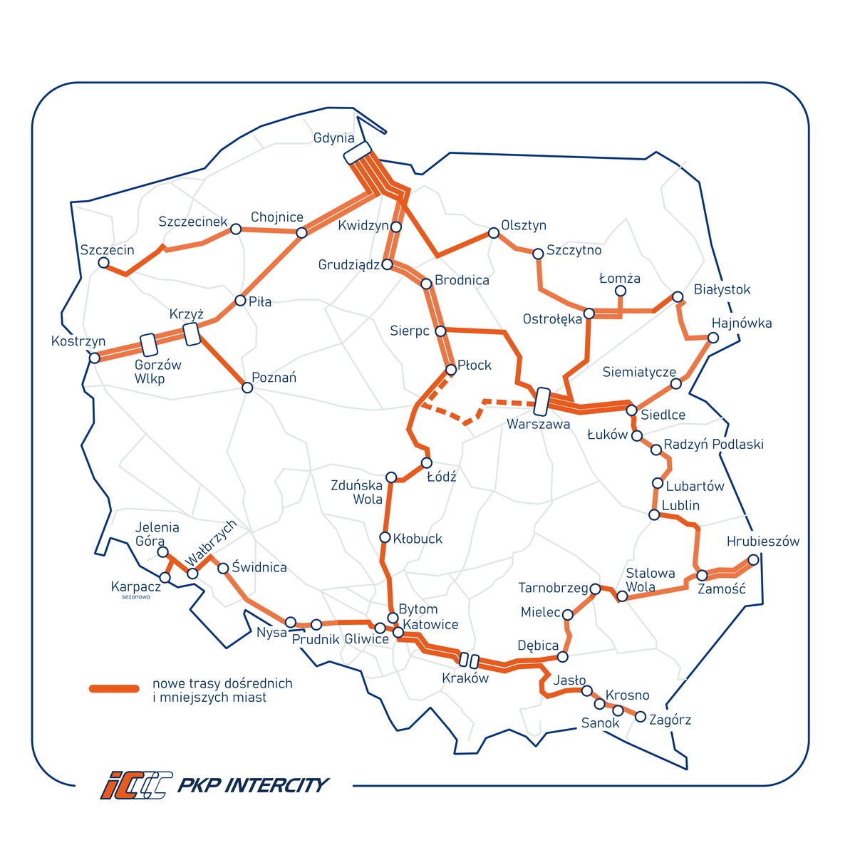 Nowe połączenia PKP Intercity