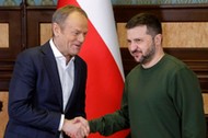 Donald Tusk i Wołodymyr Zełenski