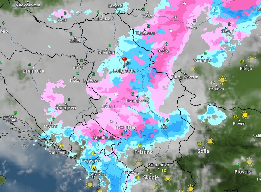 vreme u Srbiji u 15 sati