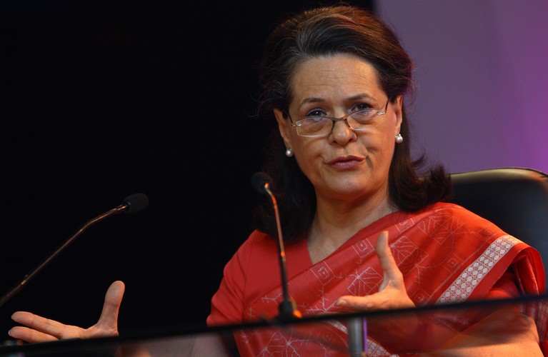 11. Sonia Gandhi, prezydent Indyjskiego Kongresu Narodowego