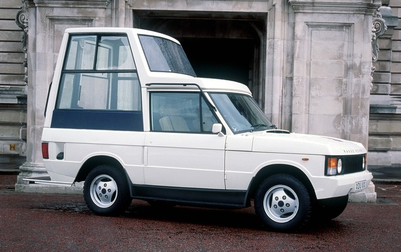 Range rover papa mobile.