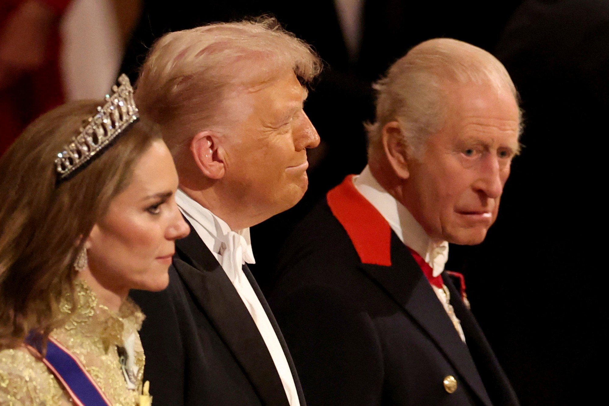 Štátny banket s Trumpovcami.