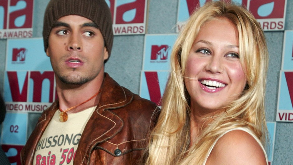 Enrique Iglesias i Anna Kurnikowa w 2002 r.