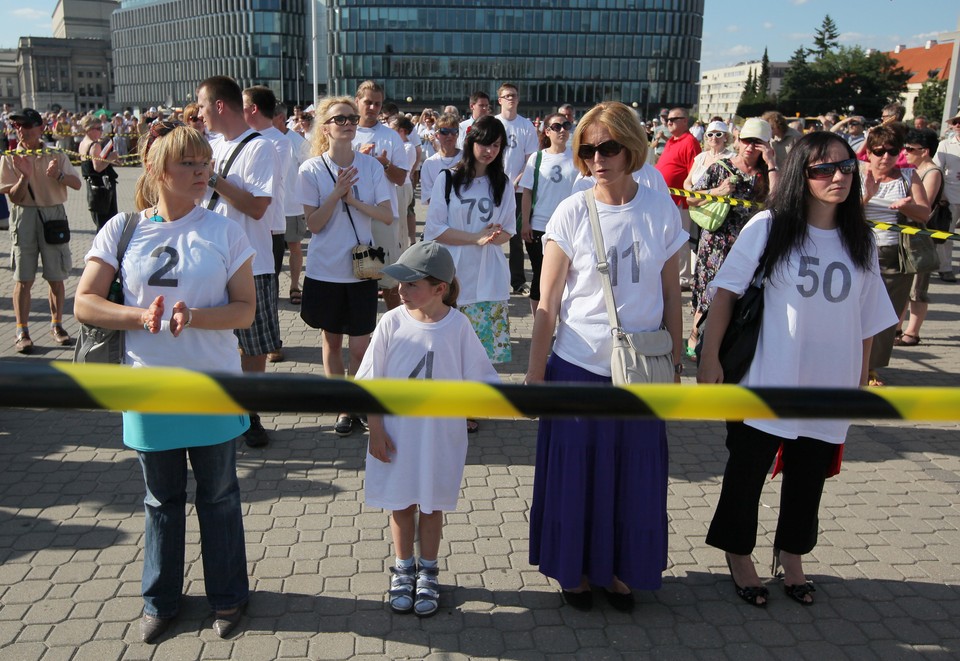 WARSZAWA HAPPENING KATASTROFA SMOLEŃSKA