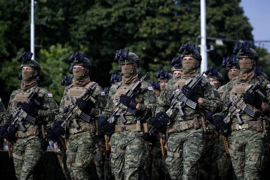 Hrvatska vojska na paradi u Zagrebu 31. jula 2025.