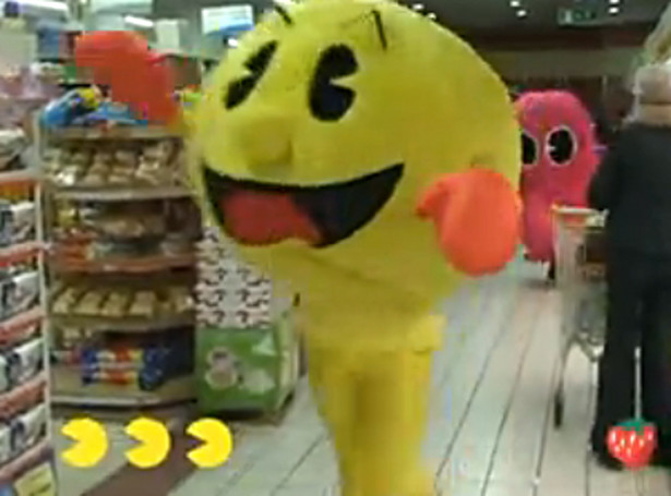 Pac-Man z wizytą w supermarkecie