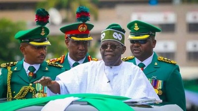 President Bola Ahmed Tinubu was sworn in on Monday, May 29, 2023. [Presidency]