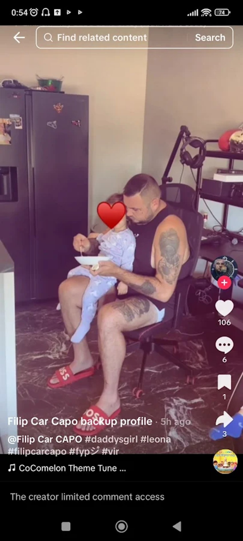 Filip Car čuva ćerku