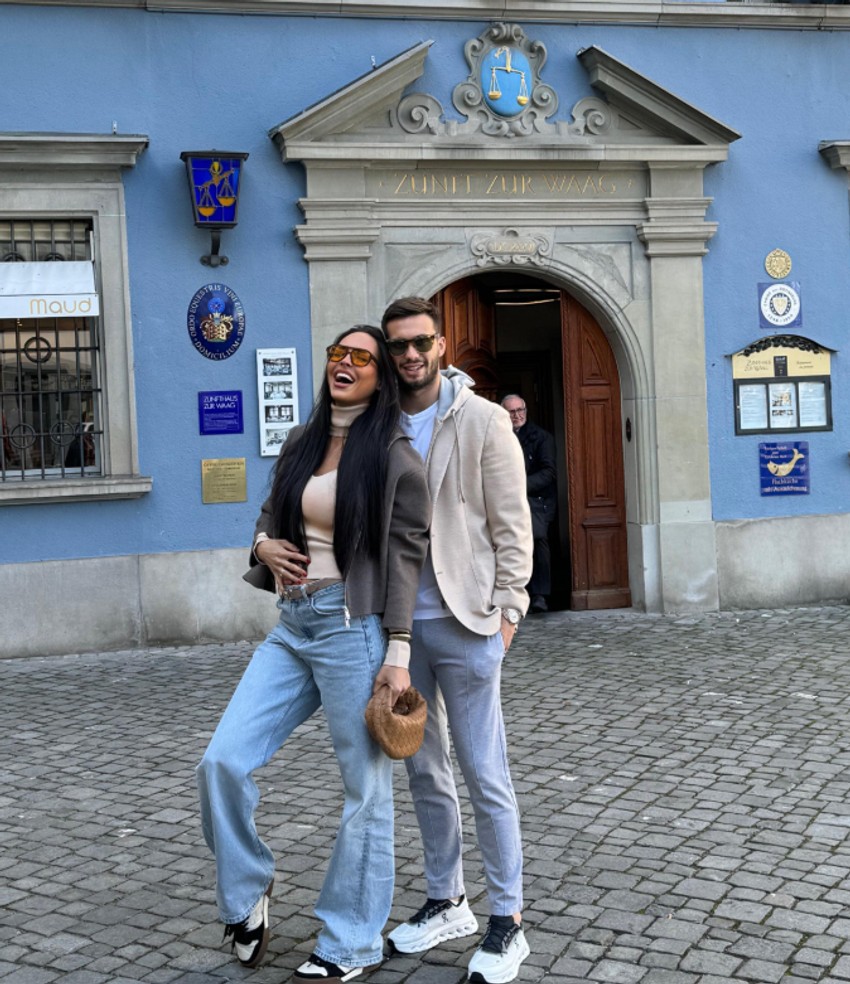 Luka Adžić sa suprugom