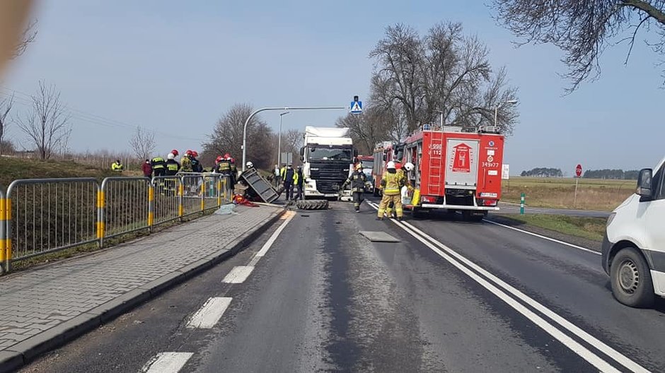 Śmiertelne zderzenie na DK 12 w Korytnicy