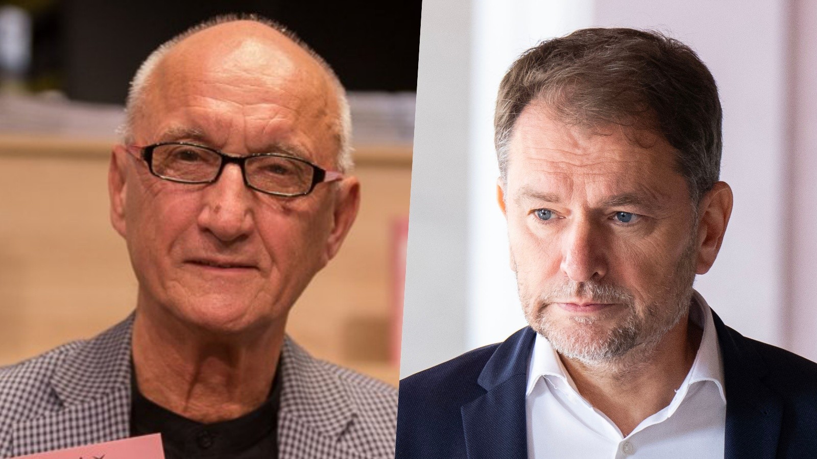 Spisovateľ Jozef Banáš a poslanec NR SR Igor Matovič.