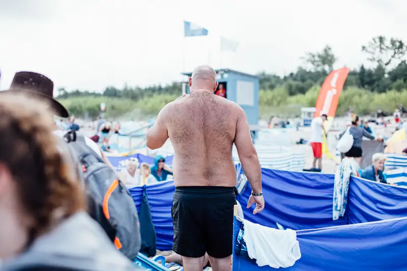 Parawany na plaży głównej we Władysławowie