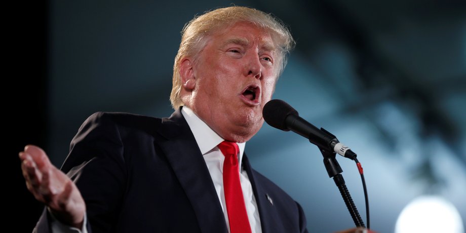 US Republican presidential candidate Trump at a campaign rally in San Jose, California, on June 2.