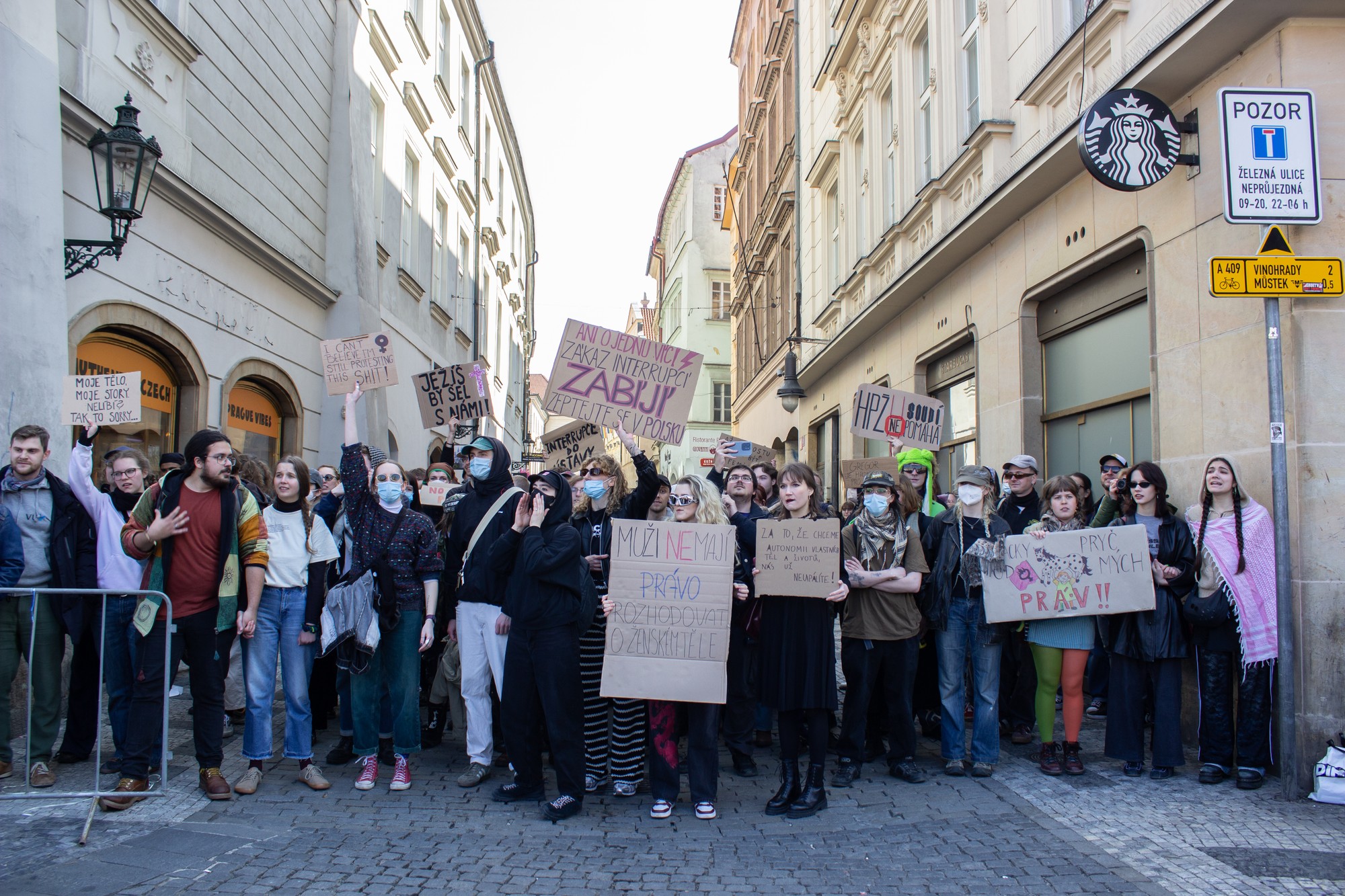 Pochod za život v Prahe.