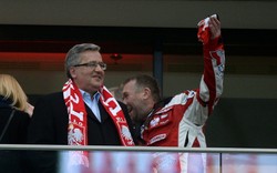 Prezydent Komorowski świadkiem skandalu na Stadionie Narodowym. ZDJĘCIA