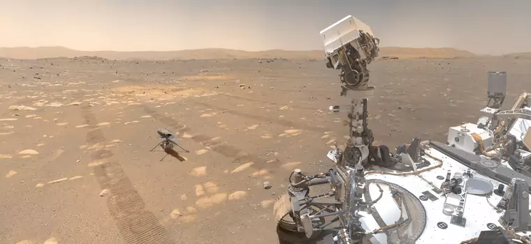 Perseverance Rover i Ingenuity na nowych, wspólnych zdjęciach z Marsa