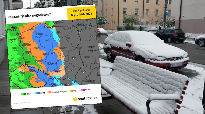 Niebawem spadnie śnieg. W piątek w wielu miejscach zrobi się biało