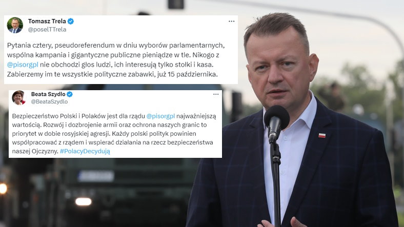 Politycy komentują treść ostatniego pytania referendalnego, ogłoszonego przez szefa MON