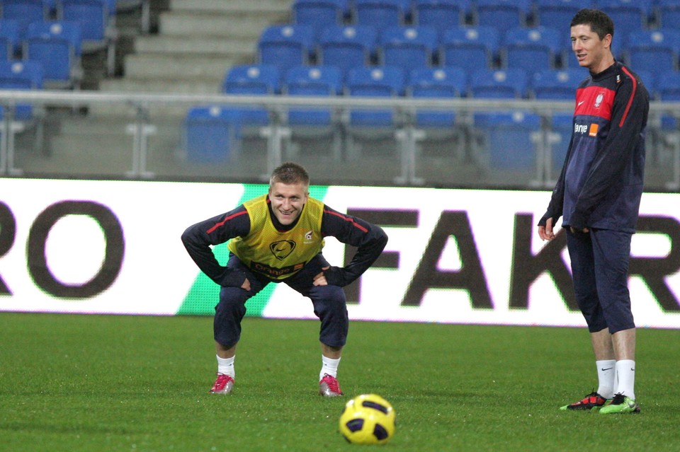 PIŁKA NOŻNA REPREZENTACJA POLSKI TRENING