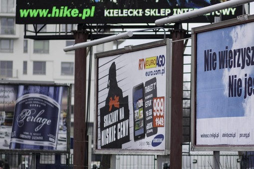 BILLBOARD NIE WIERZYSZ W BOGA ? NIE JESTE? SAM