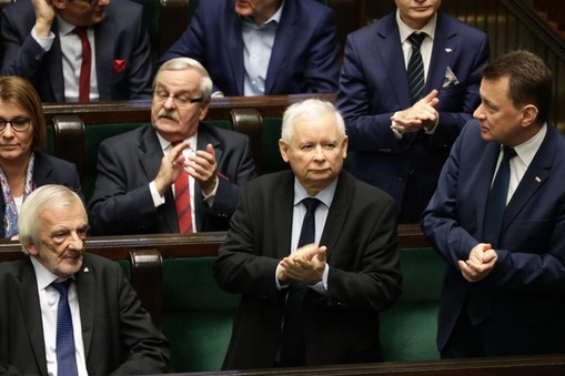 Jarosław Kaczyński, Ryszard Terlecki, Mariusz Błaszczak 