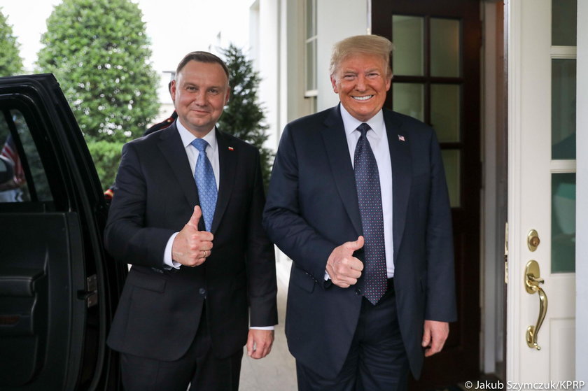 Andrzej Duda i Donald Trump