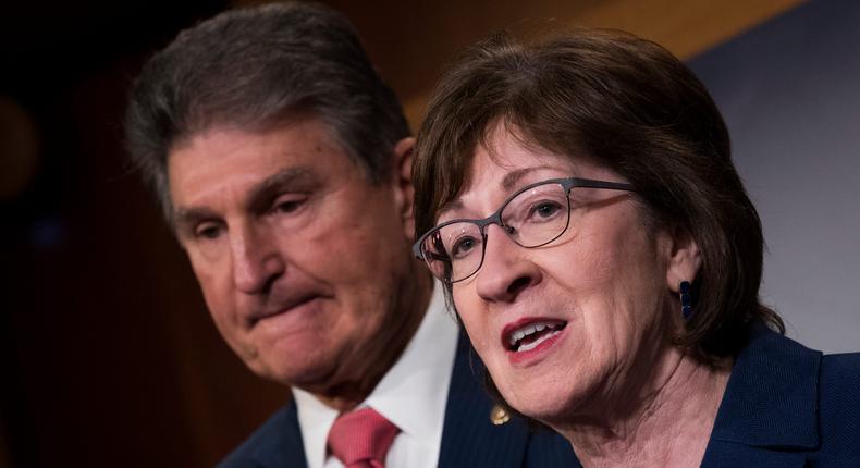 Sen. Joe Manchin (D-WV) and Sen. Susan Collins (R-ME).