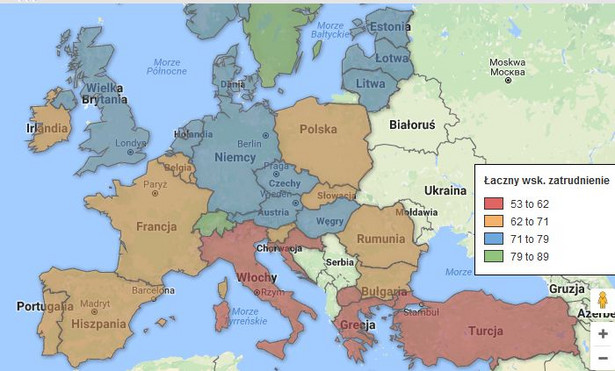 W Szwecji wskaźnik zatrudnienia to ponad 81 proc. Jak wypada Polska?