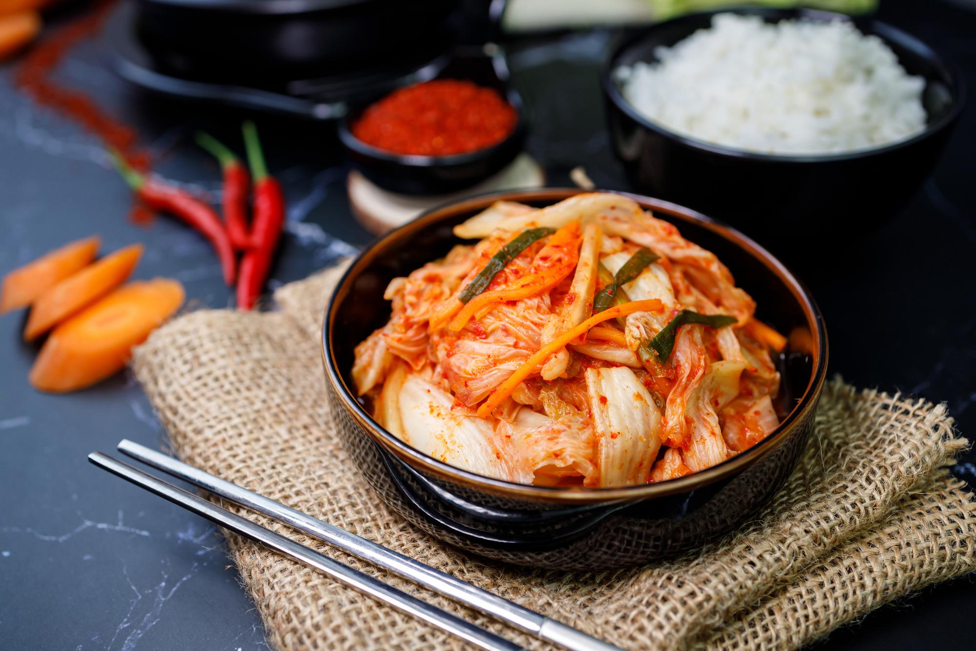 Zdravie podráždených čriev podporuje aj kimčchi.