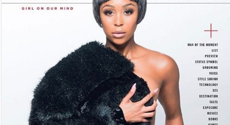 Minnie Dlamini covers GQ Magazine South Africa