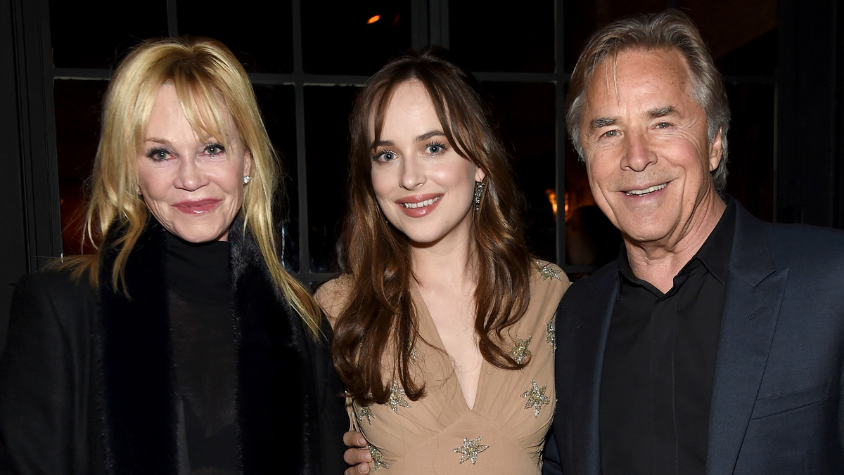 Dakota Johnson z rodzicami, Melanie i Donem