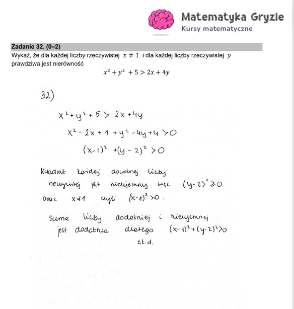 Arkusz CKE i odpowiedzi. Matematyka, poziom podstawowy formuła 2015 - zadanie 32