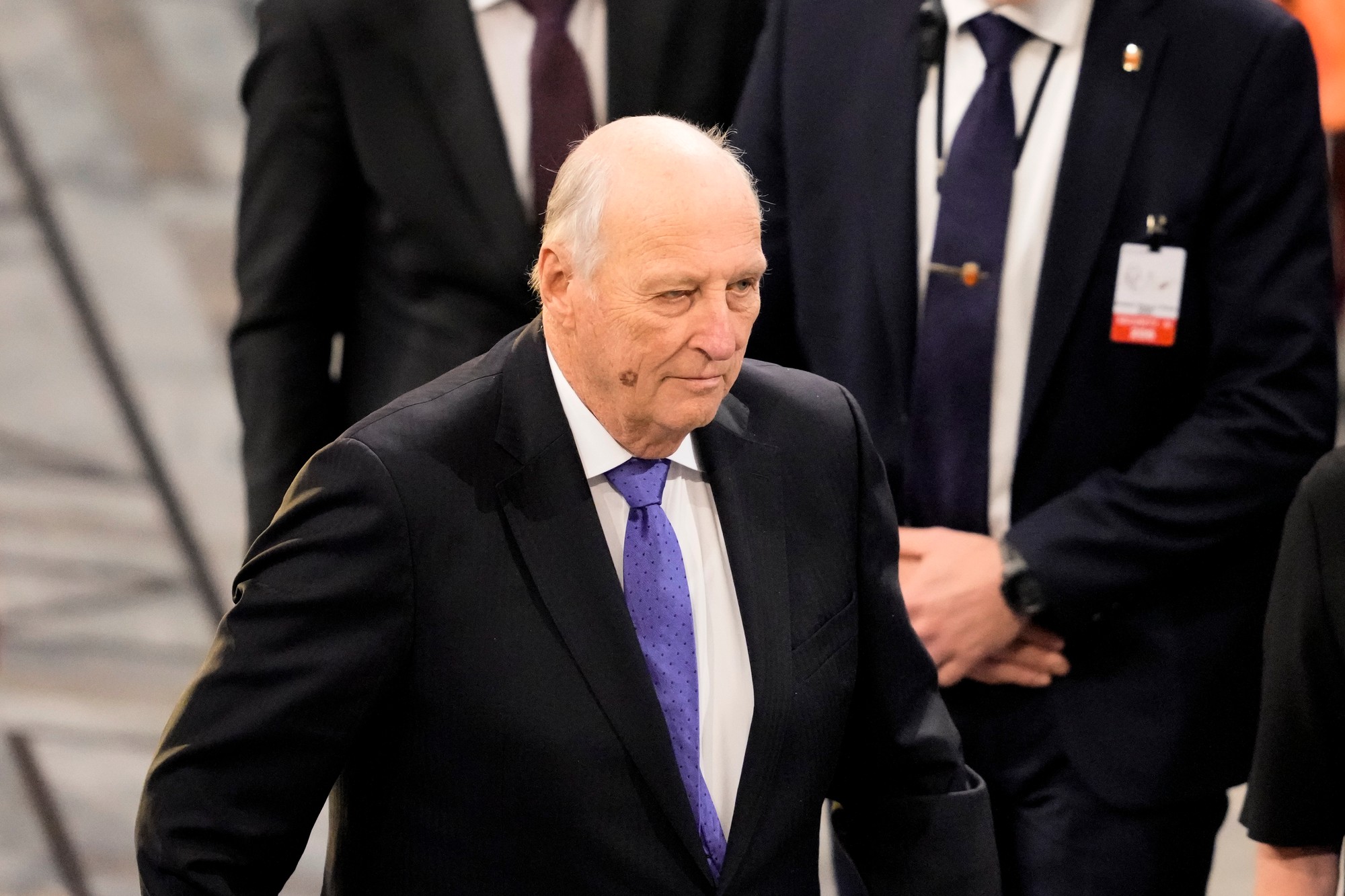 Na archívnej snímke z 10. decembra 2022 nórsky kráľ Harald V.