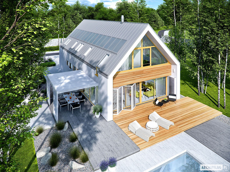 Projekt domu EX 19 II G2 ENERGO PLUS: 175.11 m² 
