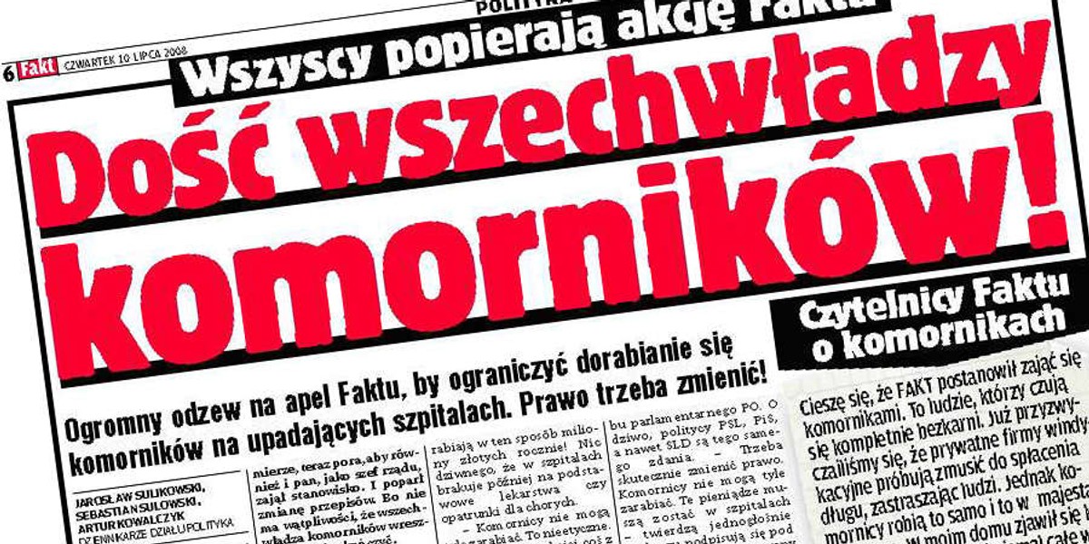 Dość wszechwładzy komorników