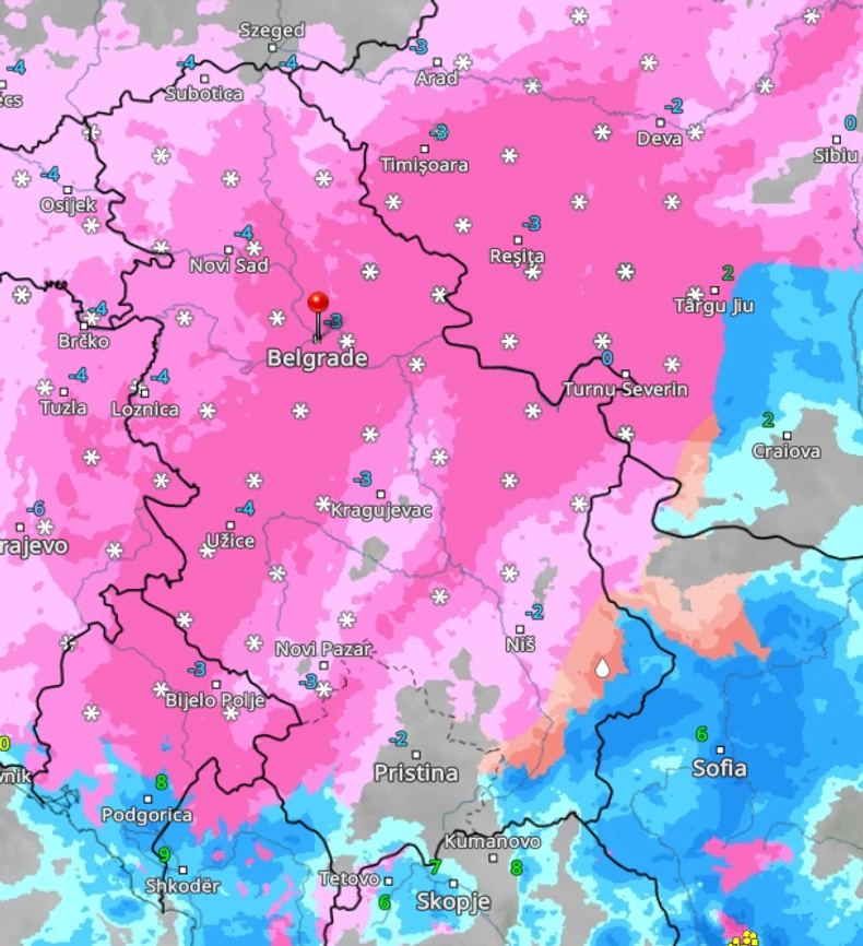 Vremenski radar u 23h