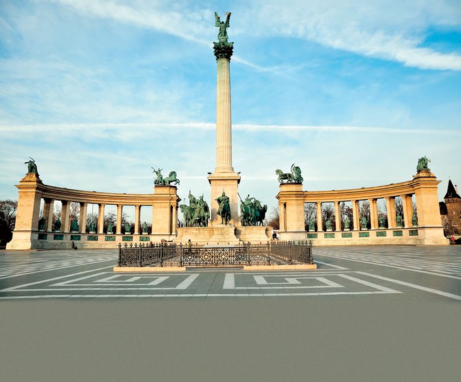Trg heroja u centru Budimpešte