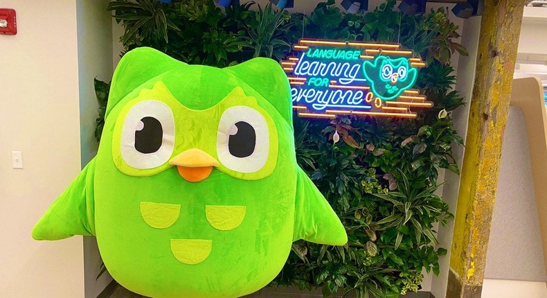 Duo, Duolingo's bright green owl mascot, has become a TikTok celebrity.